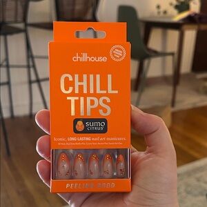 chillhouse CHILL TIPS Sumo Citrus Press-On Nails - Orange Accents